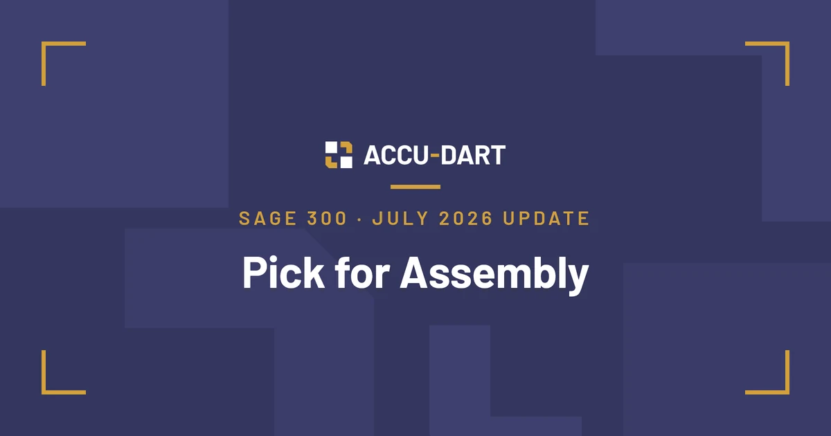 Pick for Assembly