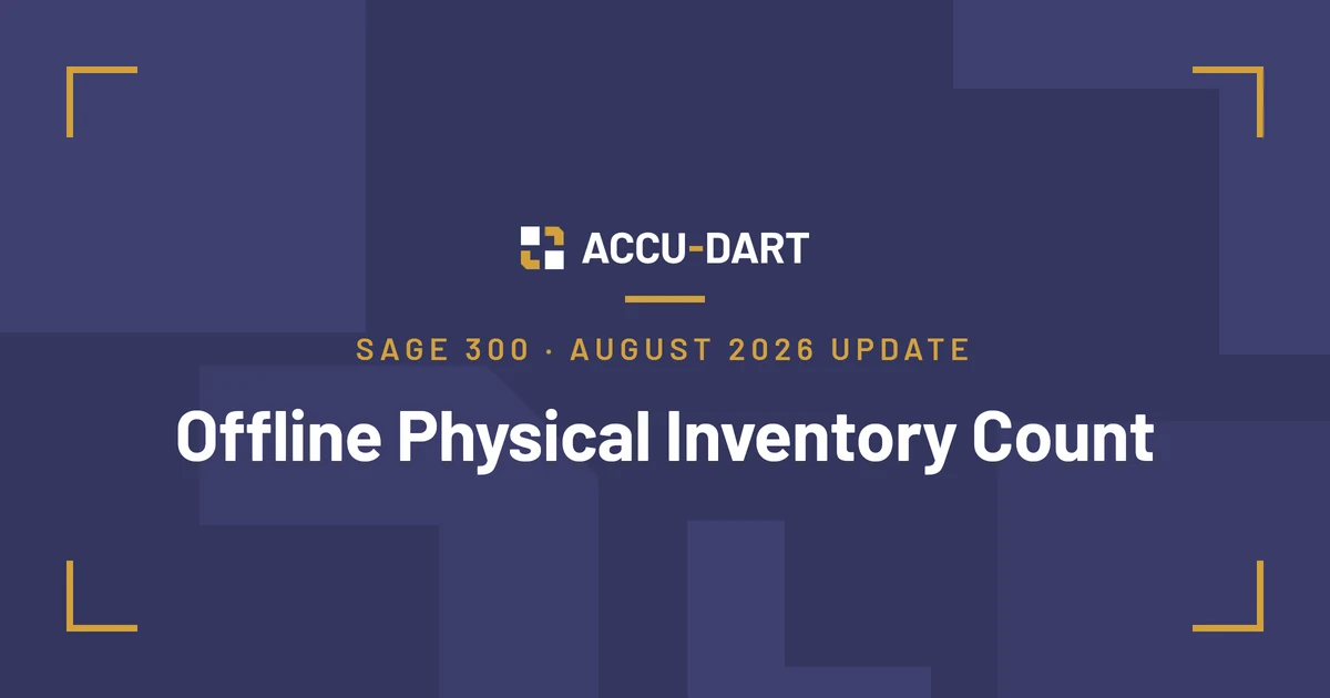 Offline Physical Inventory Count
