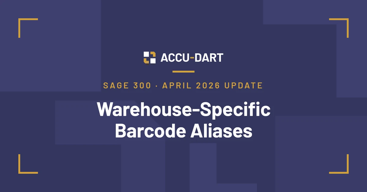 Warehouse-Specific Barcode Aliases