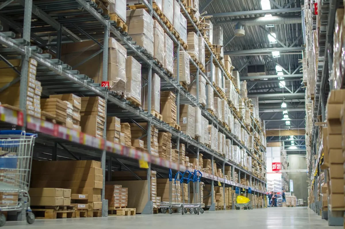 Warehouse aisle